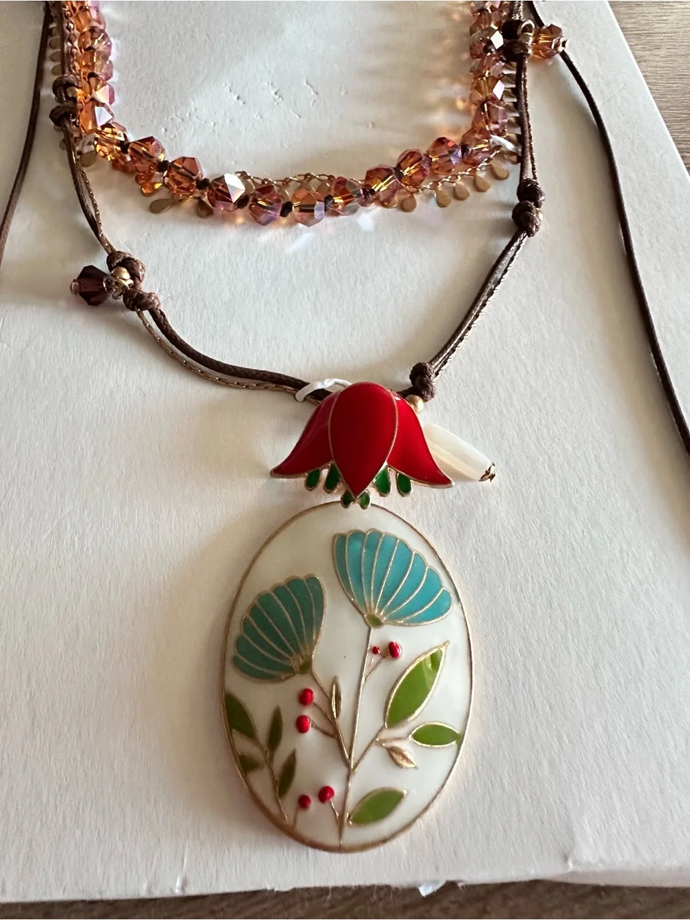 Zara Set of 3 Flower Bead Necklaces